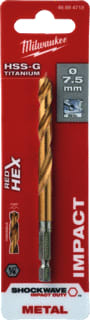 Milwaukee - SHOCKWAVE Boor Metlbr Shckwv Hss-G Ti7.5