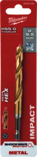Milwaukee - SHOCKWAVE Boor Metlbr Shckwv Hss-G Ti9.5