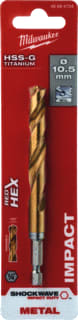 Milwaukee - SHOCKWAVE Boor Metlbr Shckwv Hssg Ti10.5