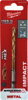 Milwaukee - SHOCKWAVE Boor Metlbr Shckwv Hss-G Ti5.5