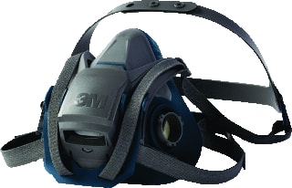 3M - 6500-Serie Halfgelaatsmasker Gas- en dampmasker 6502 Ql Herbruikbaar Maskr