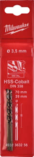 Milwaukee - Boor hss-g co mtaalboor 3,5x70