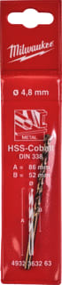 Milwaukee - Boor Hss-G Co Mtaalboor 4,8X86