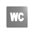 Delabie - Pictogram sanitaire ruimte Muurpictogram Wc Rvs