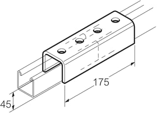 Legrand - Swiftrack Verbindingselement profielrail Verb Elem Sb651