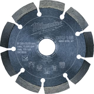 Milwaukee - Slijpschijf Diamantdrslpschf Dsu 125