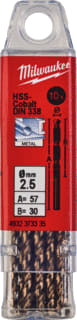 Milwaukee - Boor Hss-G Co Mtlboor 2,5 Ds10