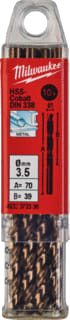 Milwaukee - Boor Hssg Co Mtlbr 3,5X70 Ds10