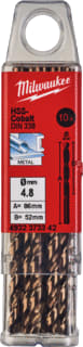 Milwaukee - Boor Hssg Co Mtlbr 4,8X86 Ds10
