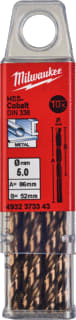 Milwaukee - Boor Hss-G Co Mtlbr 5X86 Ds10