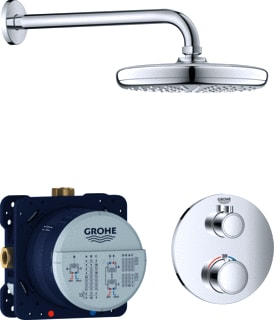 Grohe - Grohtherm Inbouwmengkraan 210Mm Rozet Rnd