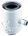 Burgerhout - TwinSafe+ Concentr. RGA/LTV hulpstuk 2 aansl. Twsf+ Condafvr Al 80/125
