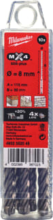 Milwaukee - Boor Hmrboor 8X110X50 Mx4 Ds10