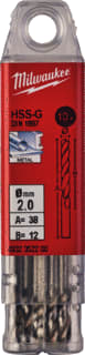 Milwaukee - Boor Hss-G Mtlbr 2X12X38 Ds10