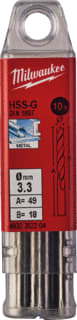 Milwaukee - Boor Hss-G Mtlb 3,3 18X49 Ds10