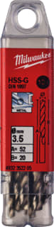 Milwaukee - Boor Hssg Mtlbr 3,5X20X52 Ds10