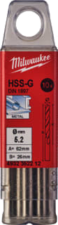 Milwaukee - Boor Hssg Mtlbr 5,2X26X62 Ds10