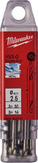 Milwaukee - Boor Hssg Mtlbr 2,5X10X43 Ds10