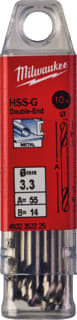 Milwaukee - Boor Hss-G Mtlboor 3,3X12 Ds10