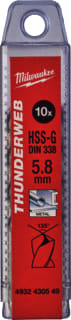 Milwaukee - Boor Thndrw Hss-G 5,8X93 Ds10