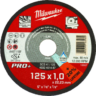 Milwaukee - Slijpschijf Slypsch Scs41 125X1 Br200