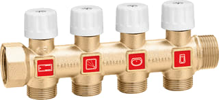 Caleffi - CV/perslucht/tap/koelwater verdeler 354052