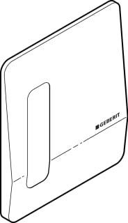 Geberit - Highline Toeb./onderd. bed.elem. spoelsyst. Afdekplaat+Bed Tbv 155.558