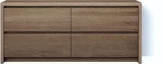 Looox - Wood U-Floor Wastafelonderkast Wuf 150 4Ld Og