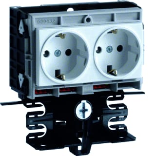 Hager - Tehalit Opbouwdoos plintgoot Fr Outl Incl. 2 Wcd 55 Wt