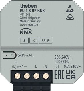 Theben - KNX Verwarmingsactor bussysteem Eu 1 S Rf