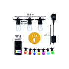 Bailey - LED Party Bulb Smart WiFi Light String Feestverlichting Smart Wifi Prikkabel 15M