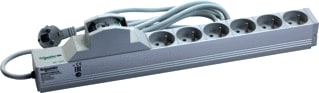 Schneider Electric - Energiedistributiepanel (PDU) 1U Rail 6 Sock+Circ Break