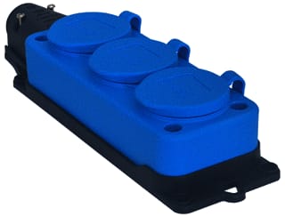 Power - SOLID Contactdooscombinatie Cds 3V Ip44 Bl/Zw