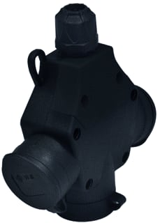 Power - SOLID Contactdooscombinatie Hangkop 3V Ra Ip54 Zw