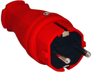 Power - SOLID Geaarde stekker Stek 16A Ra Ip44 Rd