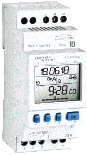 Paladin - Terminal Digitale schakelklok vr paneelbouw Schakkl Di2 W56 16A 230V