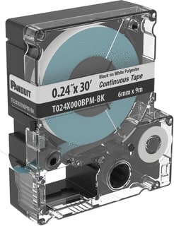 Panduit - Kabel-/adercodering  t024x000bpm-bk