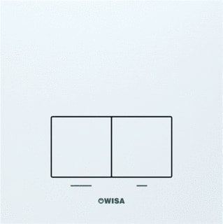 Wisa - XS / XF Delos Bedieningsplaat spoelsysteem Delos Df Alu Mat Wit