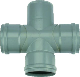 Wavin - Fitting met 4 aansluitingen Pvc M-Dubbel Tstuk88 200 3