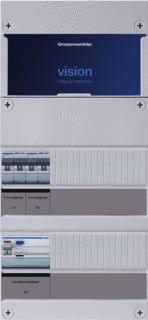Hager - VISION Groepenkast, geassembleerd grpverd. 3f vkg000u-ff