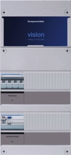 Hager - VISION Groepenkast, geassembleerd Grpverd. 3F Vkg000U-K