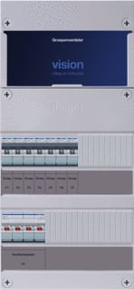 Hager - VISION Groepenkast, geassembleerd grpverd. 3f vkg007k