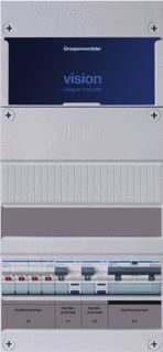 Hager - VISION Groepenkast, geassembleerd Grpverd. 3F Vkg020K-B