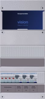 Hager - VISION Groepenkast, geassembleerd Grpverd. 3F Vkg030K