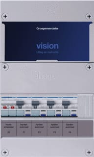 Hager - VISION Groepenkast, geassembleerd Grpverd. 1F Vkg040A