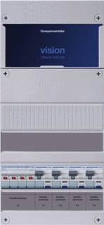 Hager - VISION Groepenkast, geassembleerd Grpverd. 3F Vkg040K