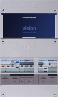 Hager - VISION Groepenkast, geassembleerd grpverd. 1f vkg110a-ft