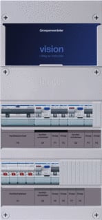 Hager - VISION Groepenkast, geassembleerd Grpverd. 3F Vkg211L-B