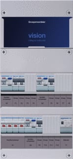 Hager - VISION Groepenkast, geassembleerd grpverd. 3f vkg211l-t