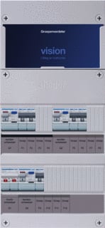 Hager - VISION Groepenkast, geassembleerd grpverd. 1f vkg221e